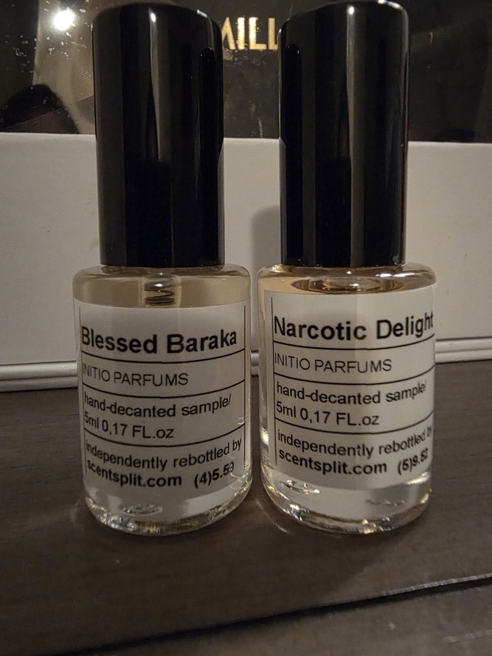INITIO PARFUMS Sample Set — Blessed Baraka & Narcotic Delight (Black)